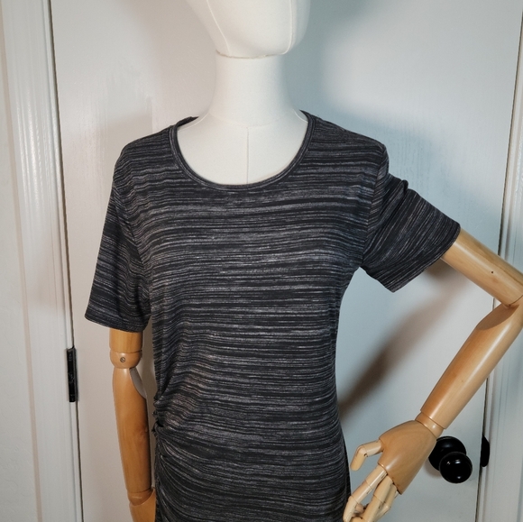 Athleta Downtown Midi Ruched T-Shirt Dress Size Medium - Picture 5 of 11